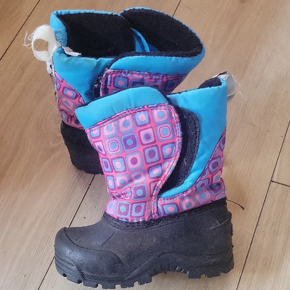 Northside Kids Boots - Pink and Blue Pattern
